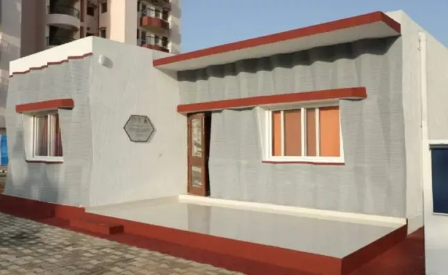 Indian Army Creates First-ever 3D Printed Houses In Gandhinagar - Sakshi