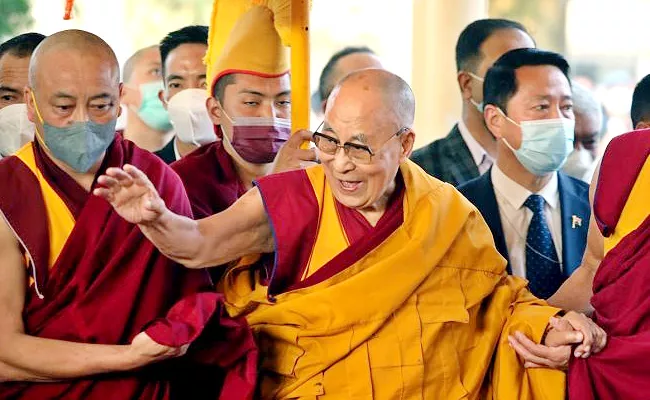 Dalai Lama Makes First Public Appearance In Two Years - Sakshi
