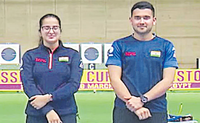 Ritham-Anish Won Gold Medal In Shooting World Cup Tournament - Sakshi