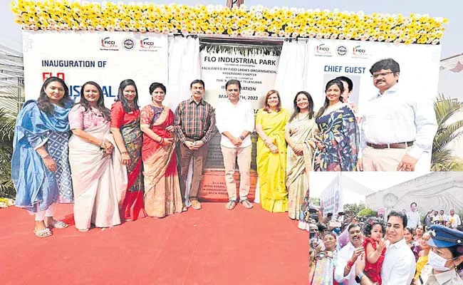 Telangana: KTR Inaugurates FLO Industrial Park In Sultanpur - Sakshi