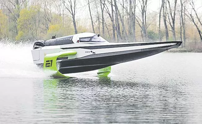 Electric Racing Boat Racebird: Worlds First Electric Race Boat - Sakshi