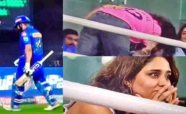 IPL 2022: Ashwin Wife Console Ritika Sharma After Rohit Dismiss 2 Runs - Sakshi