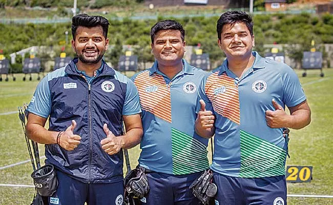 Indian Mens Team Enter Into Final Of World Cup Archery Stage 2 Tourney - Sakshi