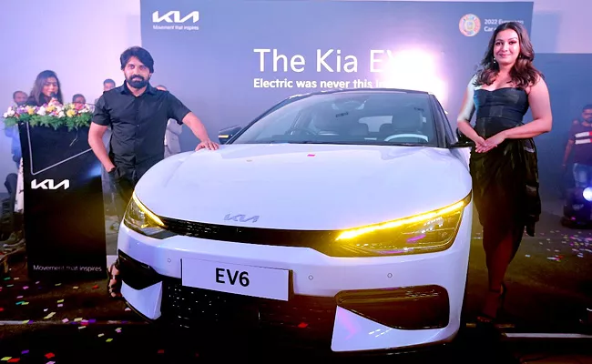 Kia EV6 launched at Hyderabad by Actress Katherine - Sakshi
