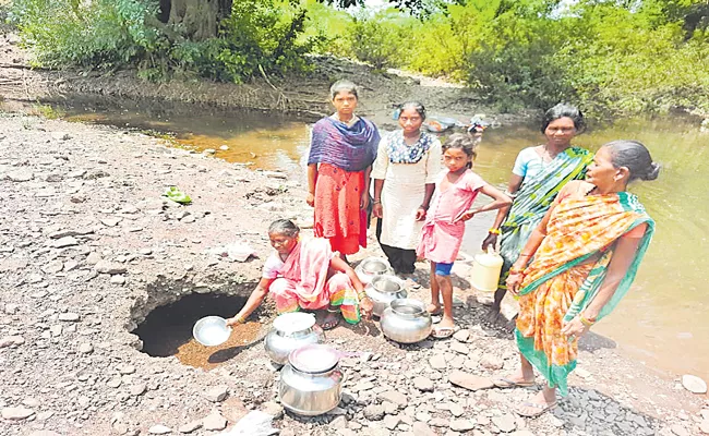 Asifabad District Tribals Facing Drinking Water Problem No Electricity No Road - Sakshi