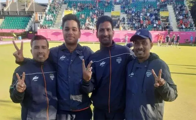 CWG 2022: India Wins Silver In Mens Fours Lawn Bowls - Sakshi