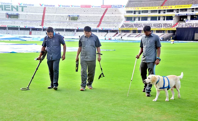 Tight Security Arranged Uppal Cricket Stadium IND Vs AUS 3rd T20 - Sakshi
