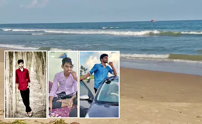 4 Engineering Students Missing In Ramapuram Beach Bapatla - Sakshi