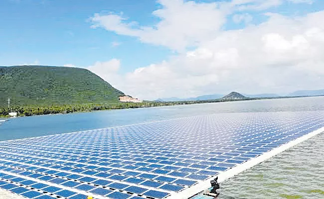 Floating Solar Plants In Several States Including AP And Telangana - Sakshi