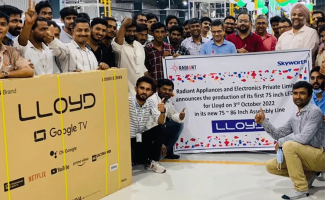India 1st 86 Inch Led Tv Manufacturing Assembly Line In Hyderabad - Sakshi