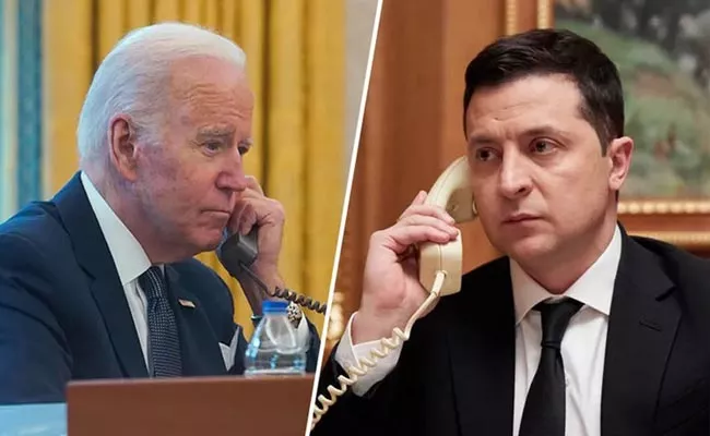 Joe Biden Lost Temper With Ukraine President On Phone Call - Sakshi