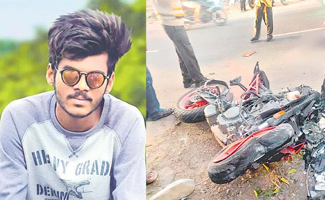 Young Man Died Road Accident Bike Hits Divider At Kushaiguda - Sakshi