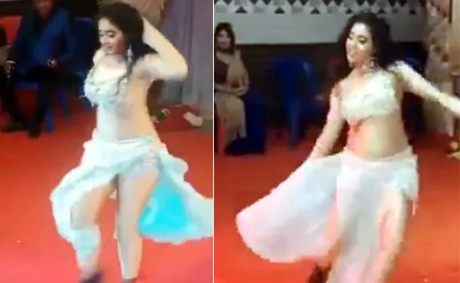 Ramanagara Nagarasabha Member Obscene dances in Birthday party - Sakshi