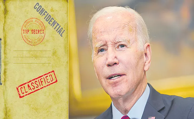 Classified documents from Biden vice presidency found at think tank - Sakshi