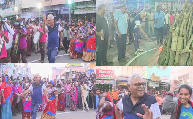 AP Minister Ambati Rambabu Dance At Bhogi Celebrations 2023  - Sakshi