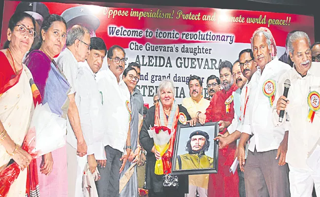 Che Guevara Daughter Aleida Speech At Cuba Solidarity Meeting In Hyderabad - Sakshi