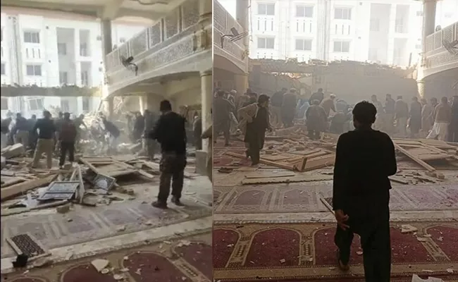 Explosion Hits Mosque In Pakistan Peshawar - Sakshi