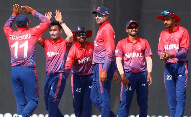 ICC WC League 2019 23: Nepal Gives Shock To UAE, Defeats By 177 Runs - Sakshi