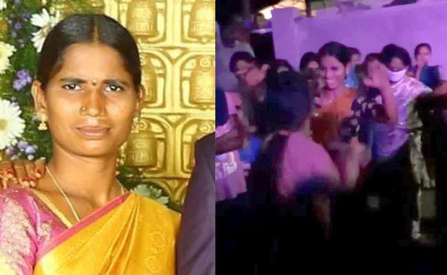 Khammam Urban Allipuram Woman Died While Dancing In barat - Sakshi