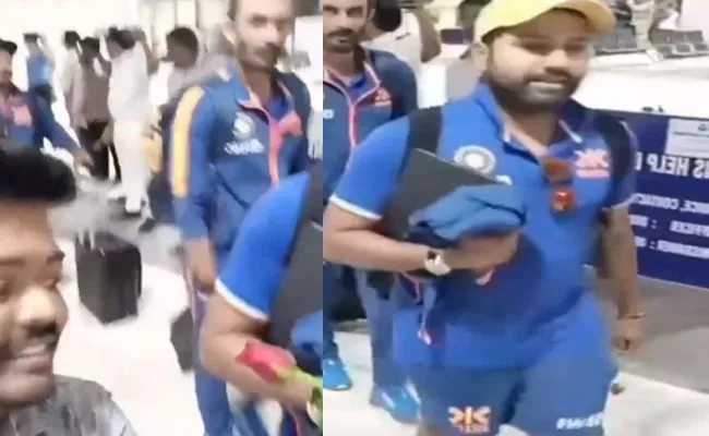 Ind Vs Aus: Will You Marry Me Rohit Hilarious Proposal To Fan Gifts Him Rose - Sakshi