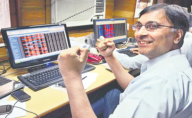 Sensex Nifty End With Minor Gains After Volatile Session - Sakshi