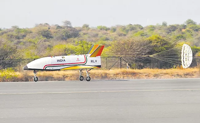 ISRO successfully conducts Reusable Launch Vehicle Autonomous Landing Mission test - Sakshi