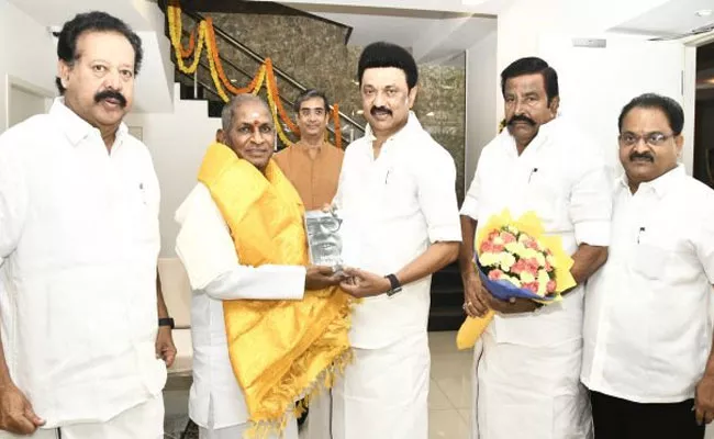 Tamil Nadu CM MK Stalin Birthday Greetings to Ilayaraja - Sakshi