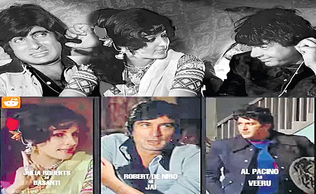 AI generated video imagines Sholay made by Hollywood - Sakshi