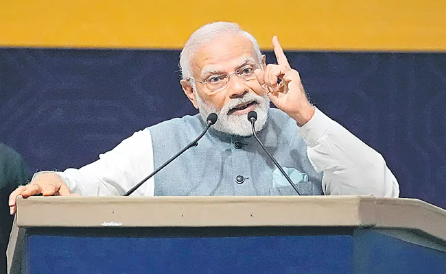 Semicon India 2023: PM Narendra Modi inaugurates Semicon India 2023 in Gujarat - Sakshi