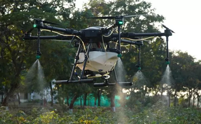 Marut Drones partners with UP govt aerial seeding - Sakshi