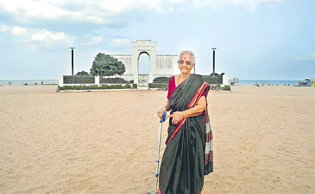 Mission Kamakshi: 96 Year Old Protector Of Beaches In Chennai - Sakshi