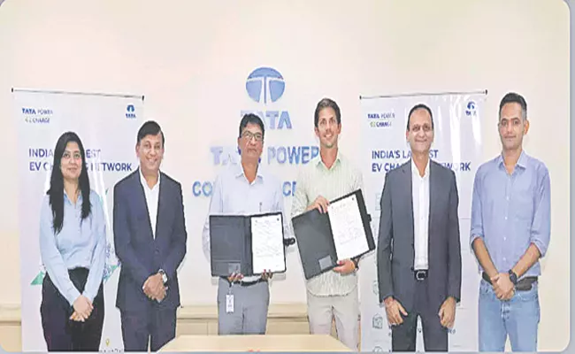 Tata Power, Zoomcar tie up for EV charging network - Sakshi