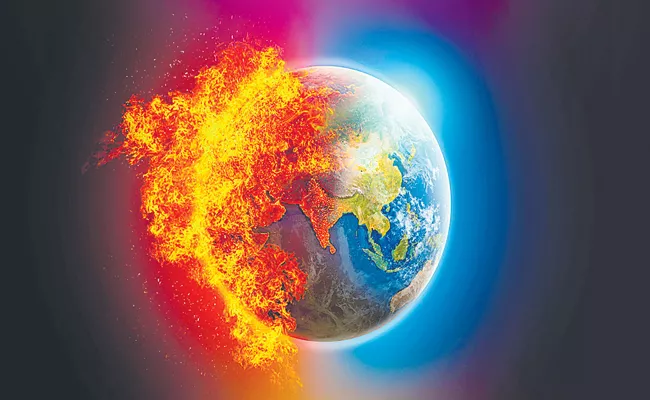 Earth Changing Climate: Global temperature rises by 2 degress - Sakshi