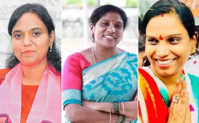 Is Three Women Continue Their Fathers Legacy In Telangana Elections - Sakshi