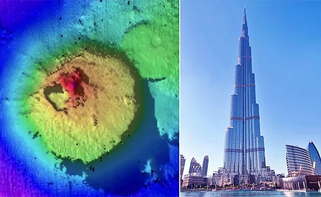 Giant Mountain Twice Height of Burj Khalifa - Sakshi