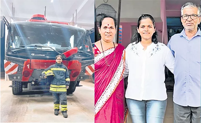 Disha Naik From Goa Becomes India First Female Airport Firefighter - Sakshi