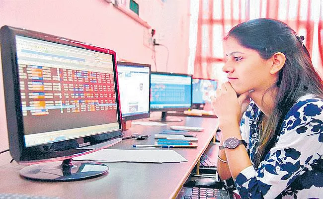 Sensex ends with marginal gains with an eye on exit poll Results - Sakshi
