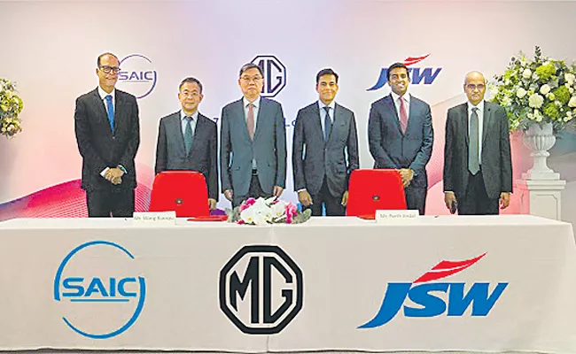 JSW group to buy 35percent stake in joint venture with SAIC Motor of China - Sakshi