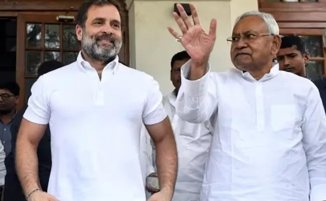 Rahul Gandhi Dials Nitish Kumar After Sulk Over Kharge For PM Call  - Sakshi