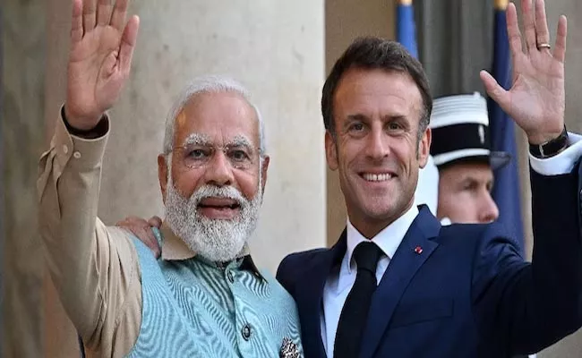 French President Emmanuel Macron accepts PM Modi's Republic Day invite - Sakshi