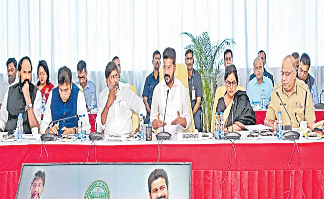 CM Revanth Reddy with District Collectors and SPs - Sakshi