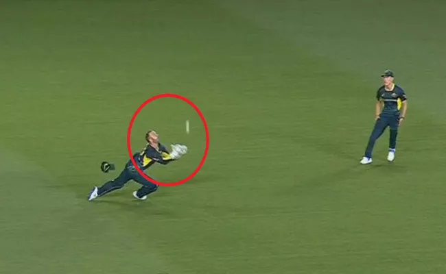 Matthew Wade Takes A Flying Stunner To Dismiss Will Young  - Sakshi
