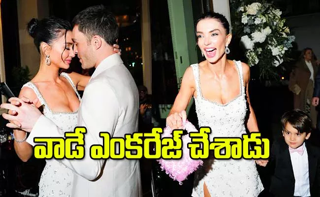 Amy Jackson With Son at Engagement Dinner with Ed Westwick - Sakshi