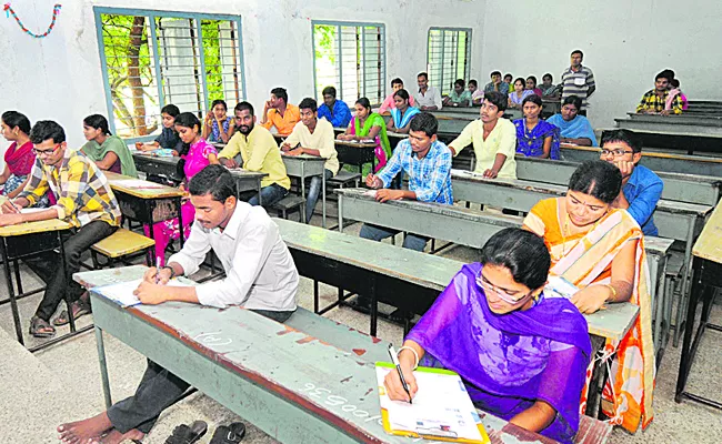 Most of the government teachers are far from the exam - Sakshi