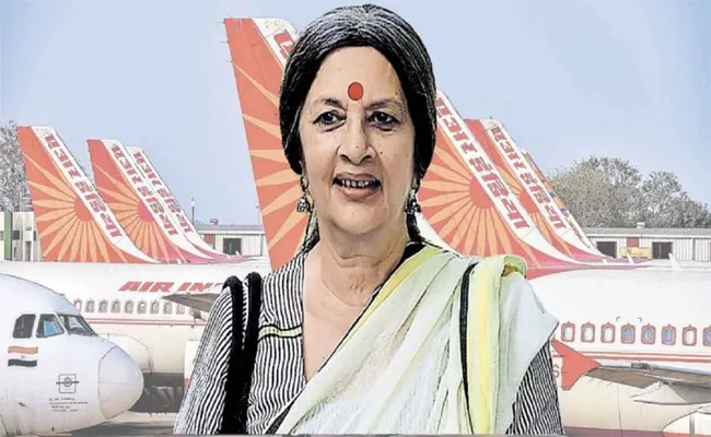 Former CPM General Secretary Wife Brinda Karat Teaches Air India To Wear Sari - Sakshi