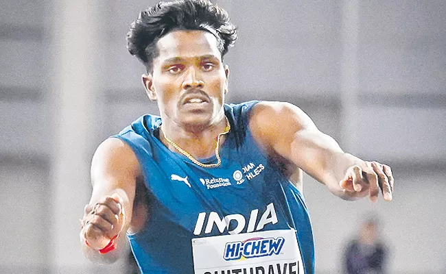 Disappointment for Praveen Chitravel in Indoor Athletics Championship - Sakshi