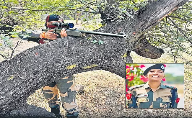 Sub Inspector Suman Kumari becomes BSF first woman sniper - Sakshi