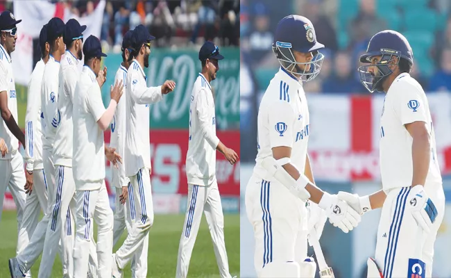 Ind vs Eng 5th Test: Kuldeep Ashwin Shines Rohit Jaiswal 50s Ind Dominance Day 1 - Sakshi