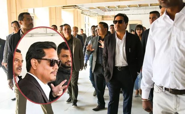 Meghalaya CM Conrad Sangma Inspects Nearly Completed Assembly Building - Sakshi
