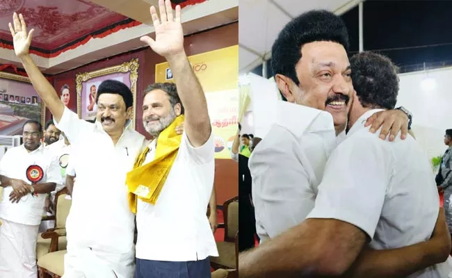 Rahul Gandhi Buy Mysore Pak For Tamil Nadu CM MK Stalin - Sakshi